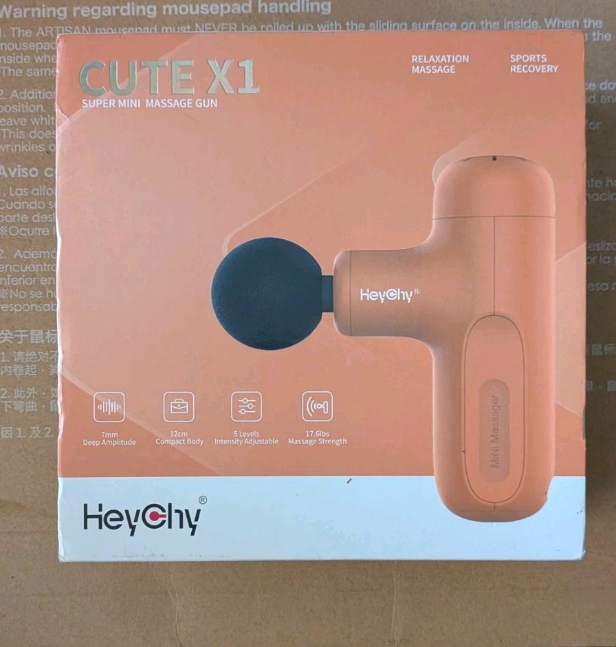 HEYCHY Super Mini Massage Gun Deep Tissue, Handheld Muscle mini, Yellow