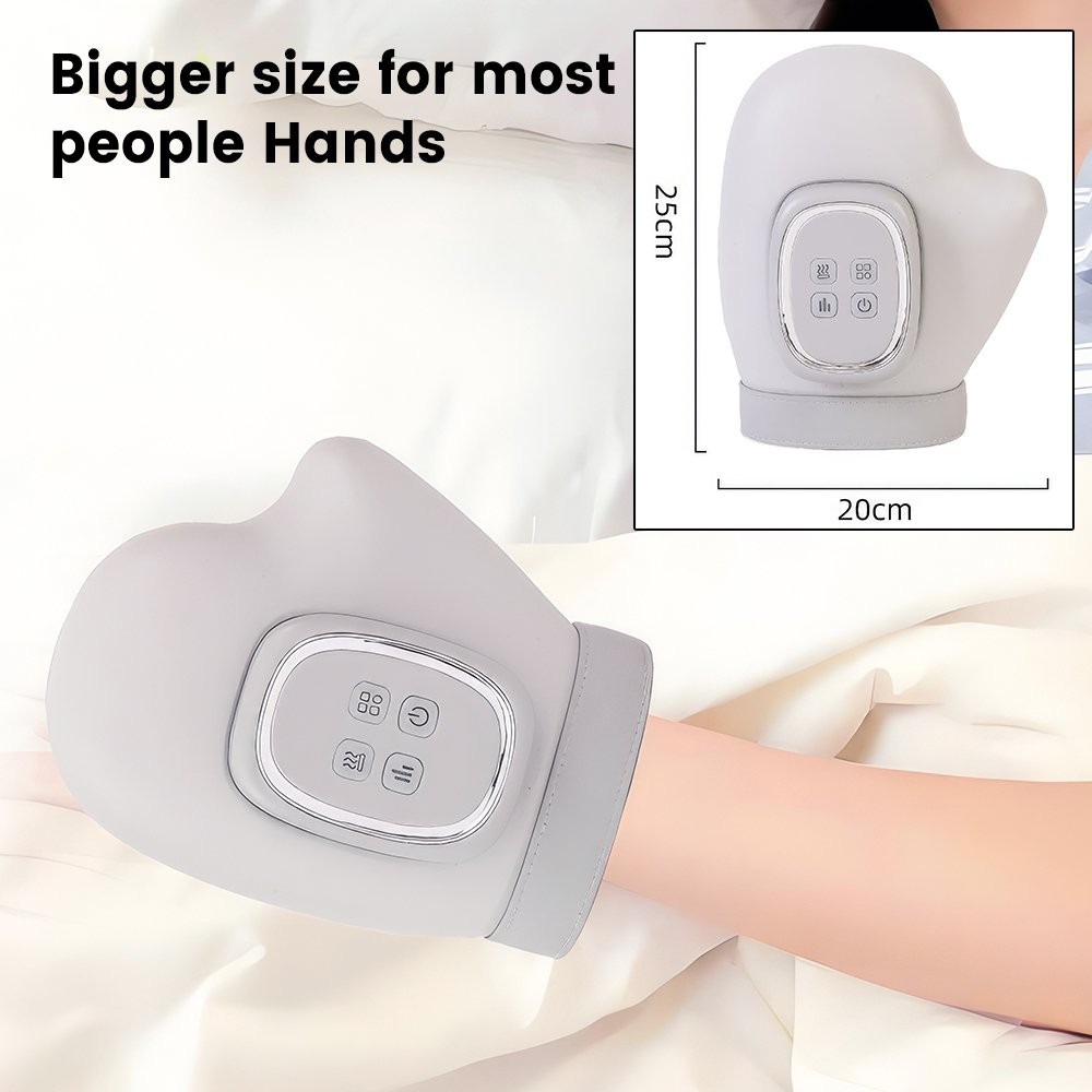 Hand Finger Massager Heated Compression Arthritis Wrist Pain Stress Relief Gift