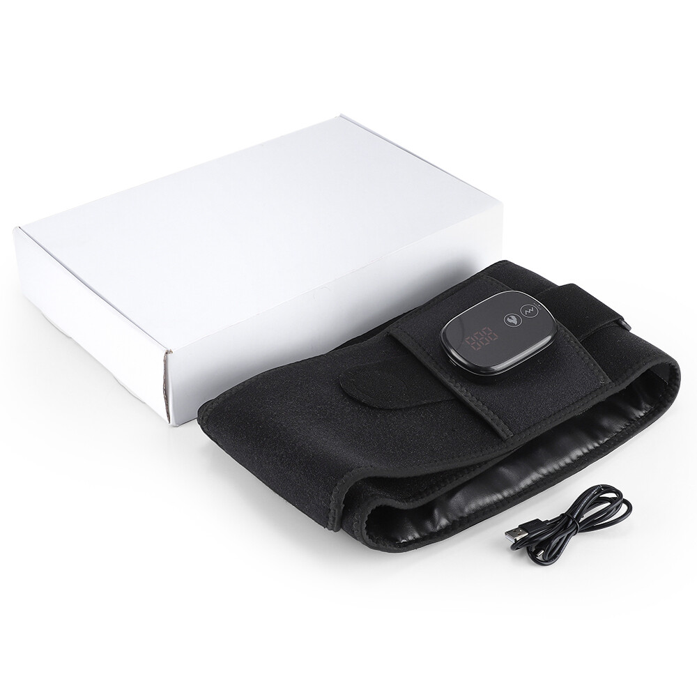 Electric Heating Pad Vibration Massage Waist Belt Back Pain Relief Support Brace