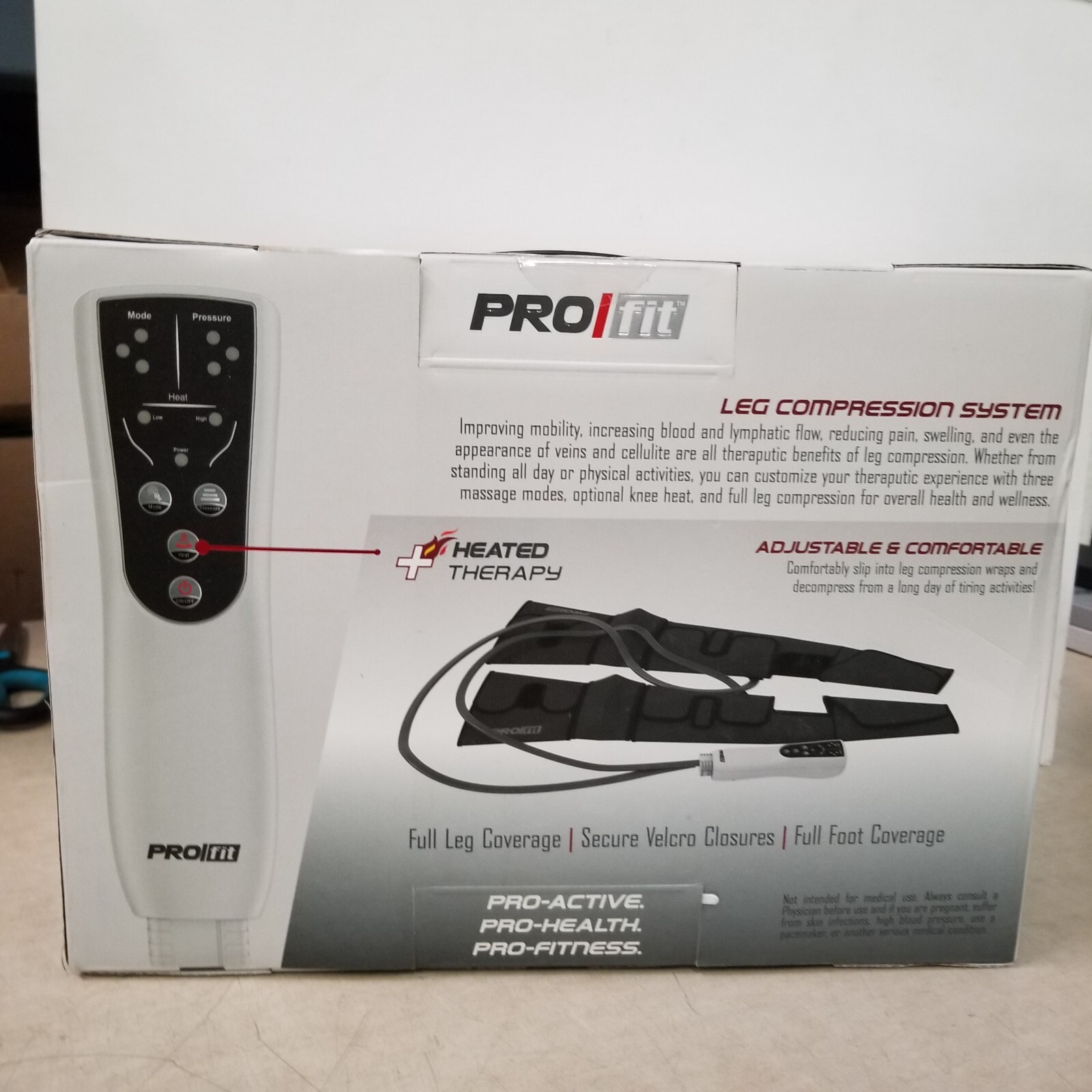 Tzumi PROfit Leg Compression System Massage Heated Therapy 8233