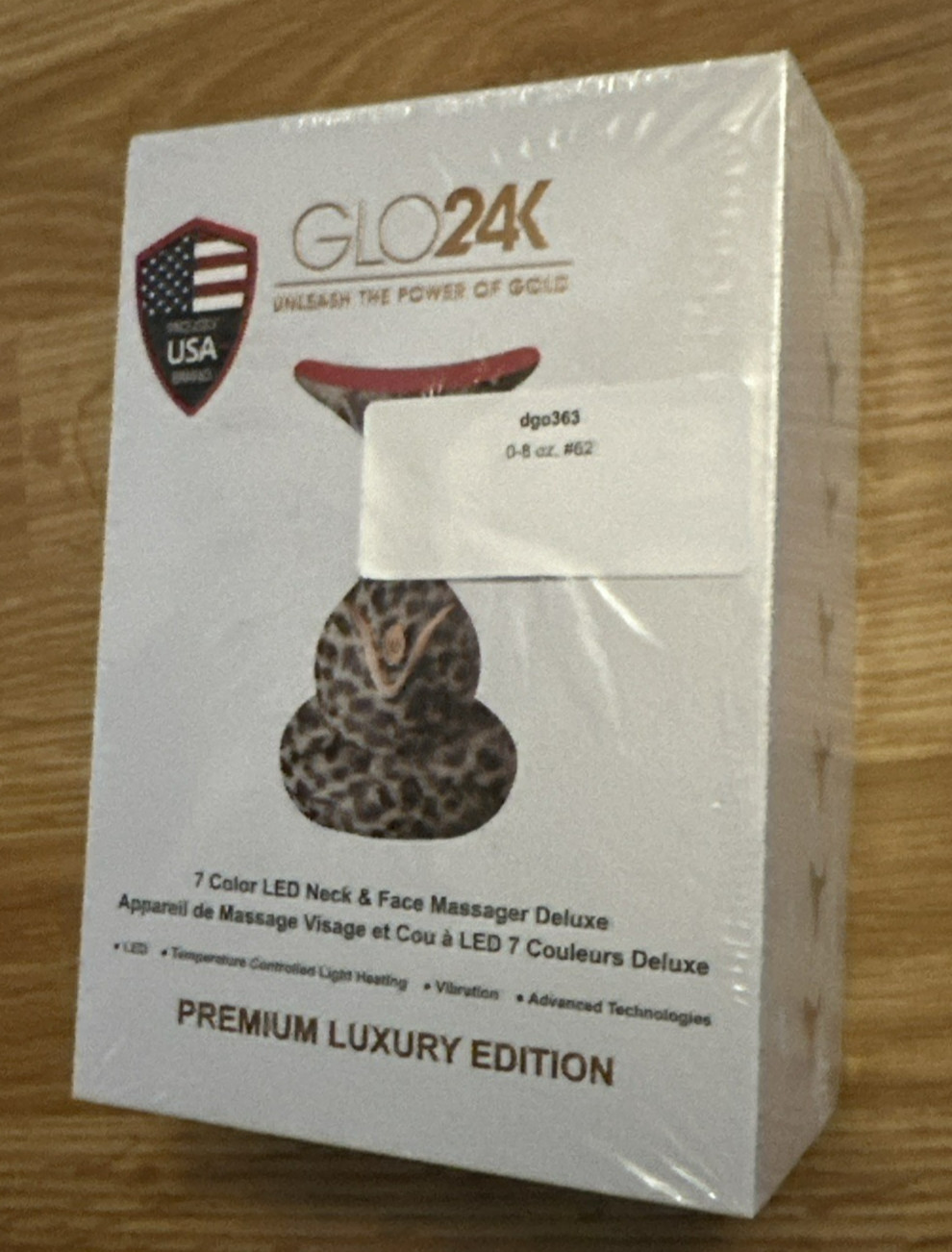 Glo24K 3D Spa Pro LED Massager for Face & Body Multifunctional Premium Luxury Ed