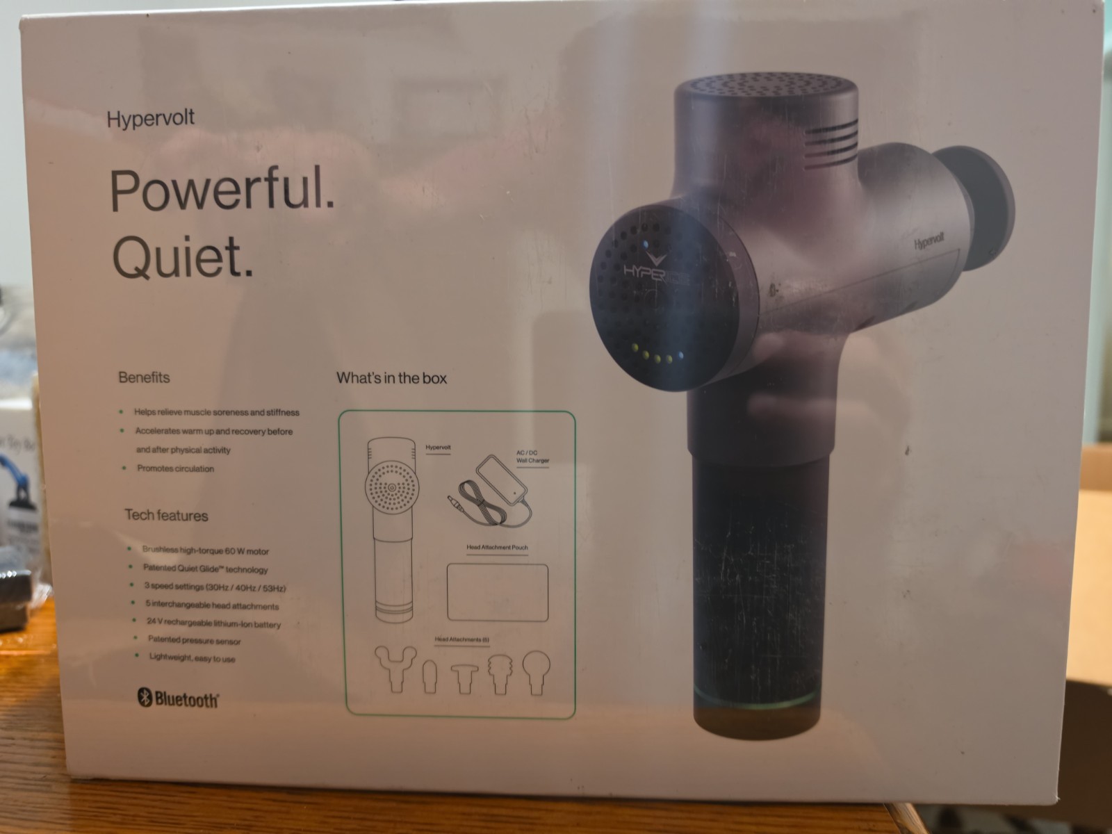 Hyperice Hypervolt Handheld Percussion Massage Device Bluetooth BT