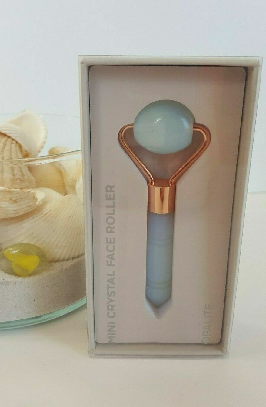 Lot of 2 Opalite Crystal Face Roller Rejuvenate Wrinkle-Smoother Gemstones BOX