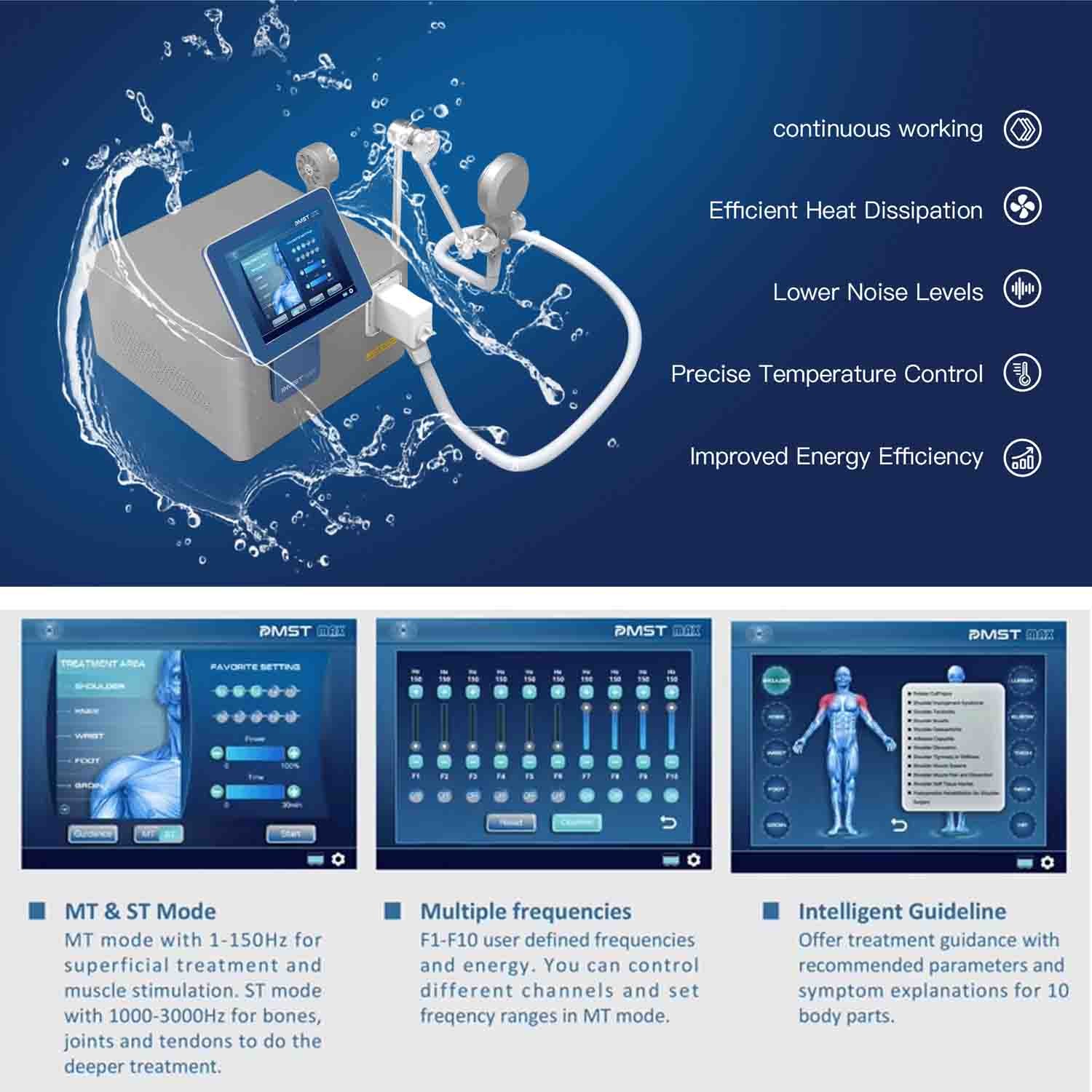 Professional PEMF PMST Physical Magneto Transduction Therapy Pain Relief Machine