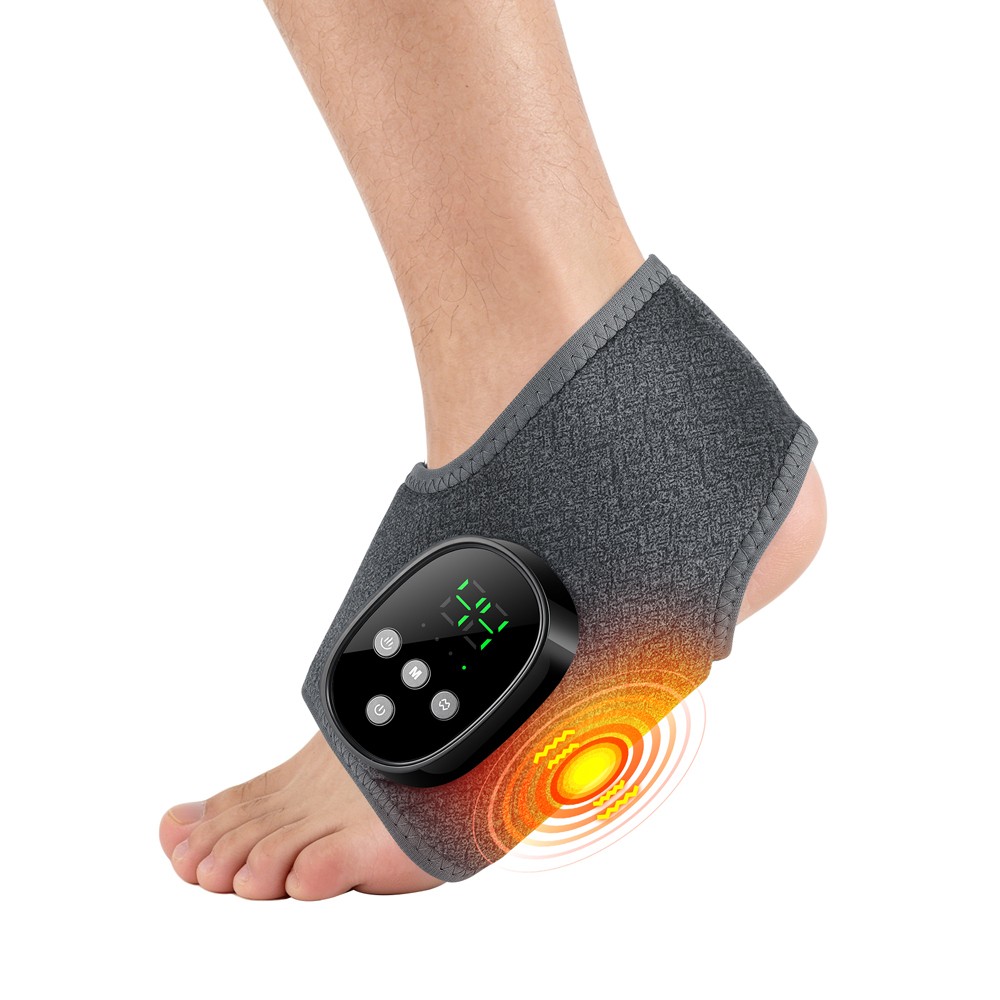 Electric 4 Modes Heated & 4 Vibration Foot Ankle Massager Pain Relief 1800mAh