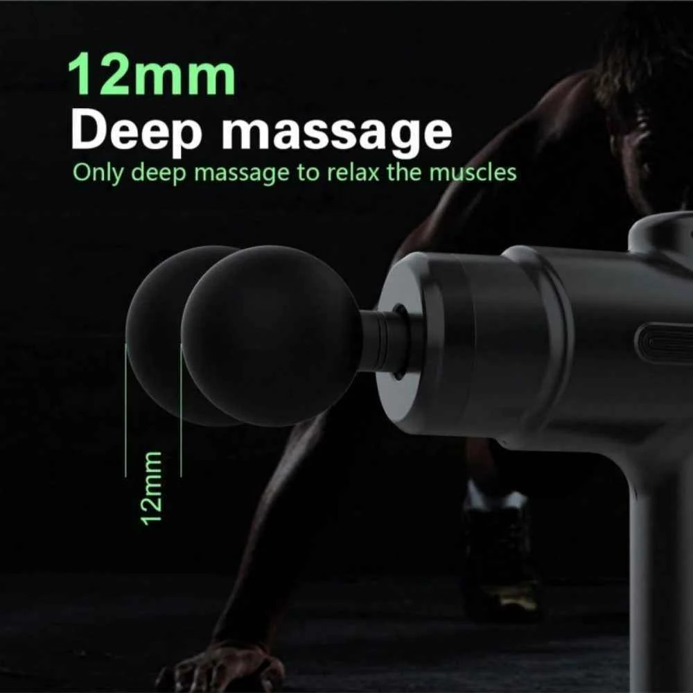 Deep Tissue Percussion Massage Gun – Professional Body Relaxation Device 8 Heads