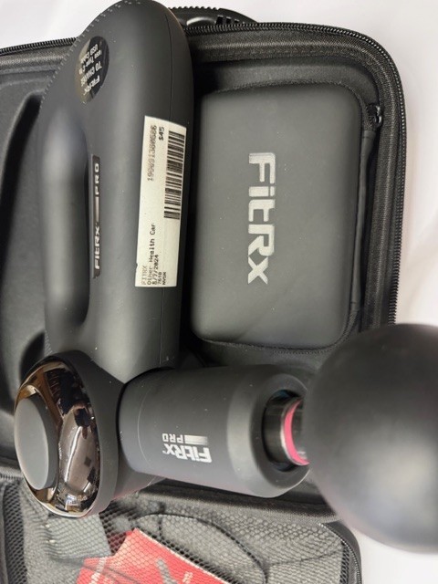 New Tzumi FitRx Pro Handheld Massager Gun Therapeutic Deep Tissue Muscle Neck