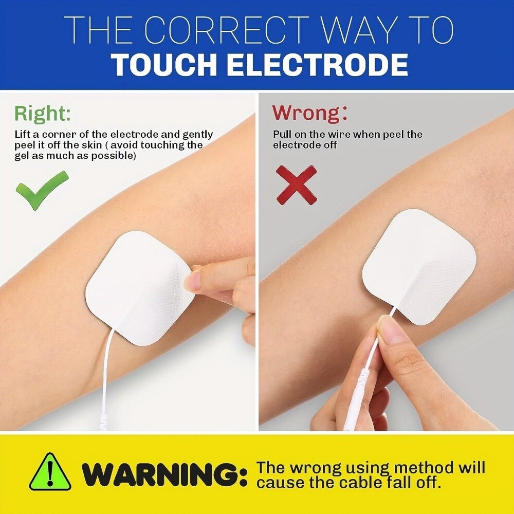 20/40pcs Tens Electrode Pads EMS Replacement Unit Muscle Stimulator Pain Relief