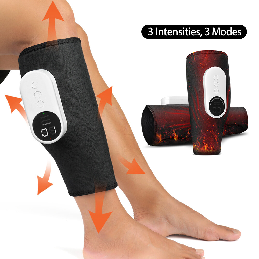 Leg Massager for Circulation Muscle Relax Air Compression Heat Adjustable Wrap