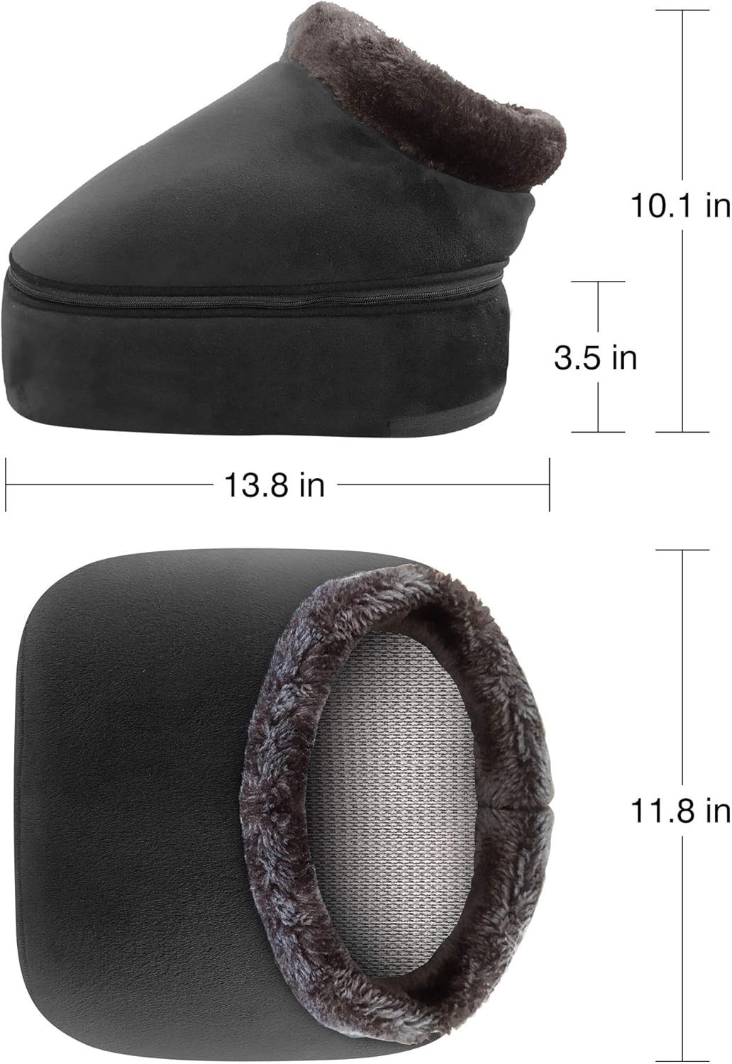 Shiatsu Foot Warmer with Heat – Compact Electric Massage for Full Body Relief