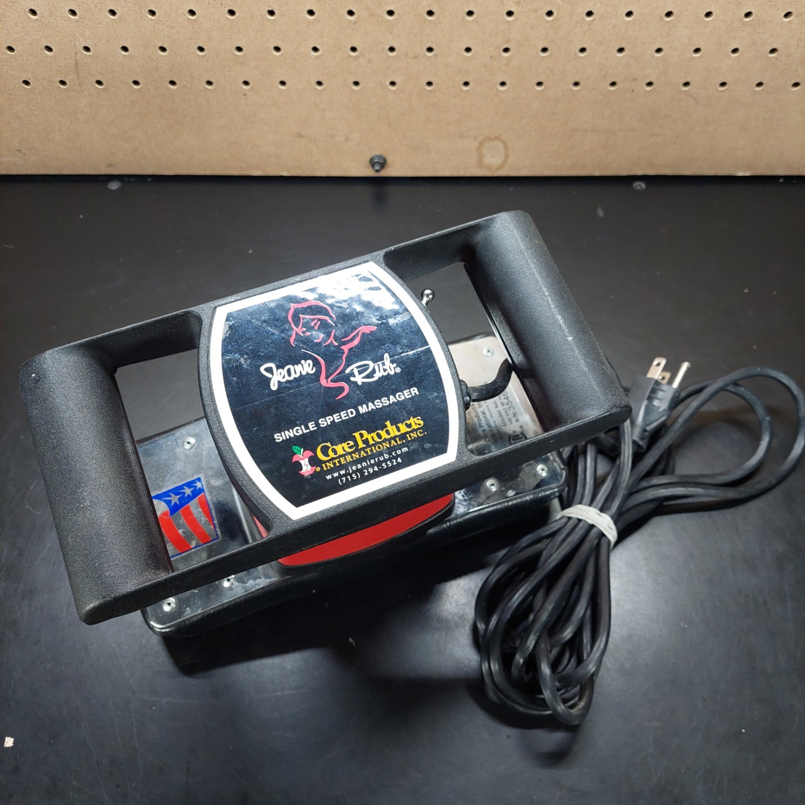 Core Products Jeanie Rub Single Speed Massager Black Red Deep Tissue 3400-0