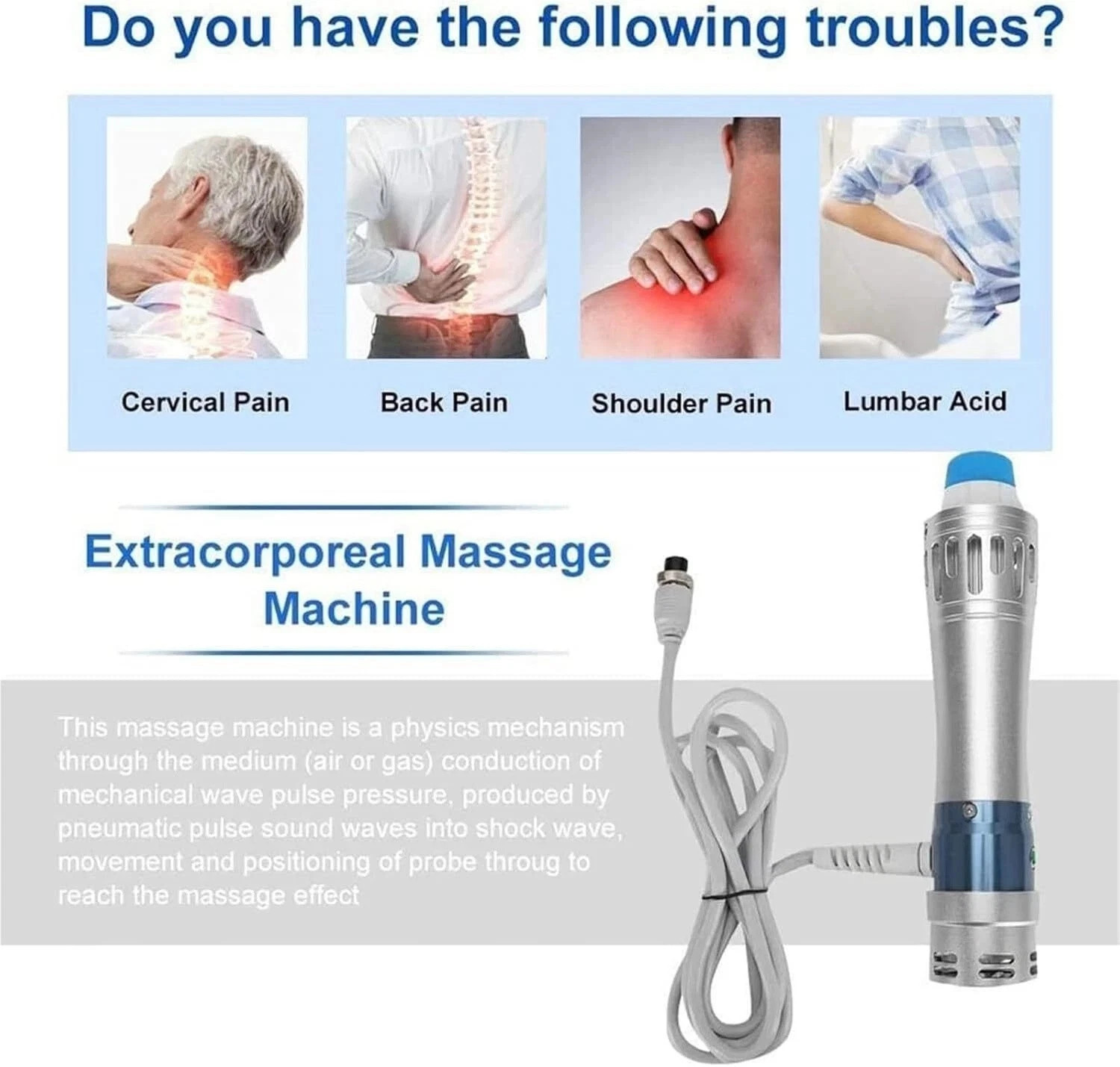 2026 ED Shockwave Therapy Machine Body Massage For Muscle Pain Removal Treatment