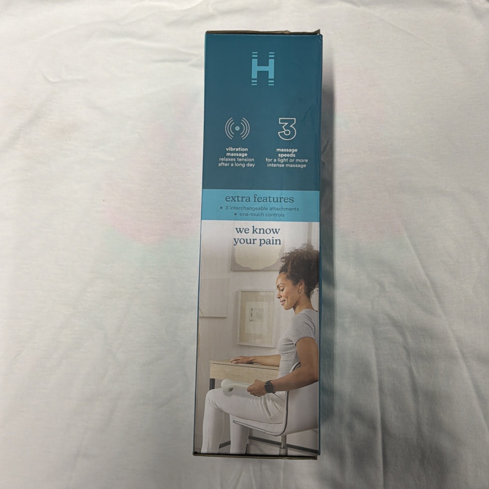 NEW Homedics Personal Full Body Vibration Massager 3 Speed 3 Attachments