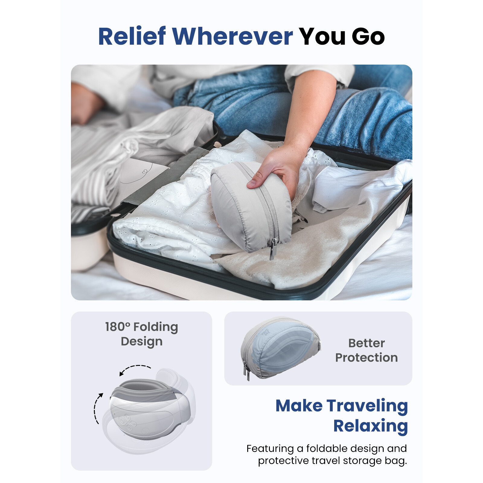 Smart Eye Massager Eye Oasis 2 Massage with Compression&Music Relax Bob and Brad