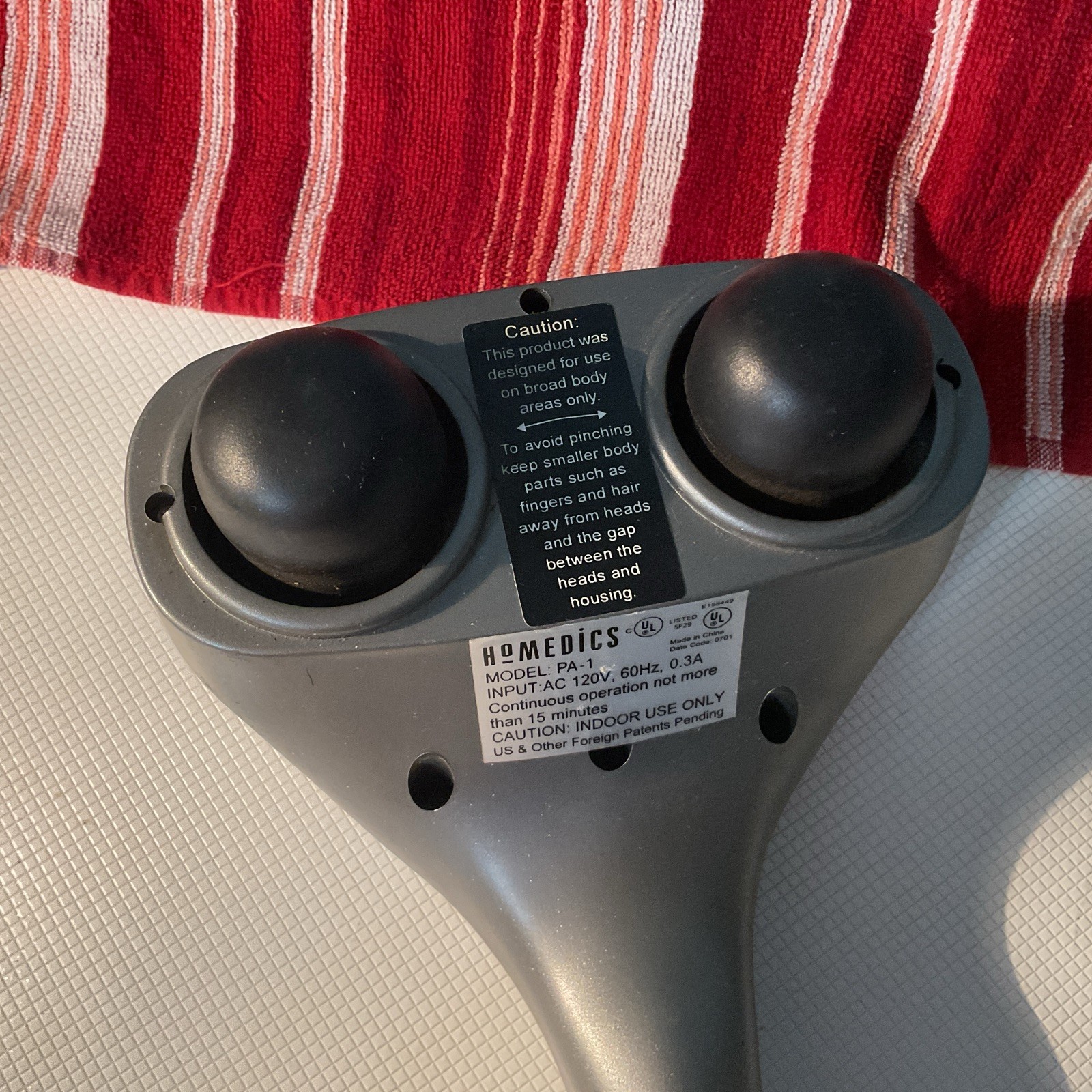 HoMedics PA-1 Therapist Select Professional Percussion Massager – speed adjust