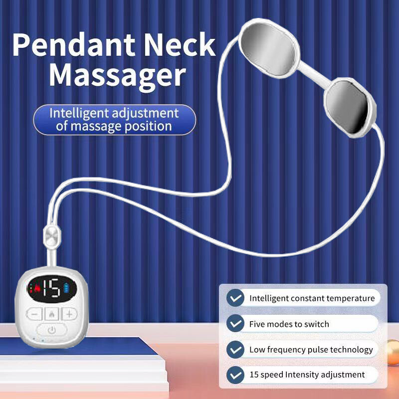 Smart Pendant Neck Massager Micro Current Pulse For Pain Relief Relaxation