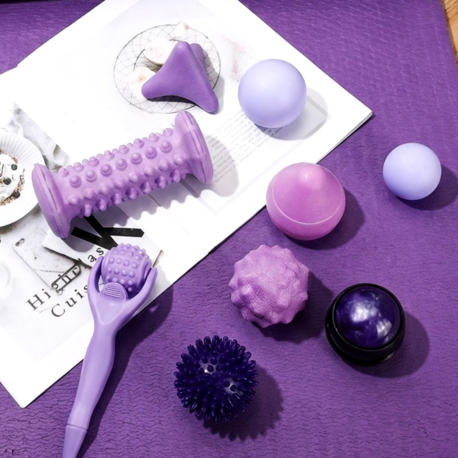 9 Pcs Massage Balls Set for Myofascial Point Release & Deep Massage Tissue In…