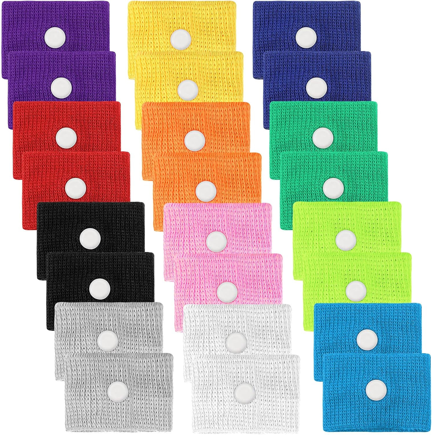 12 Pairs Motion Sickness Bracelet for Kids Adults Nausea Wristbands Colorful Nau
