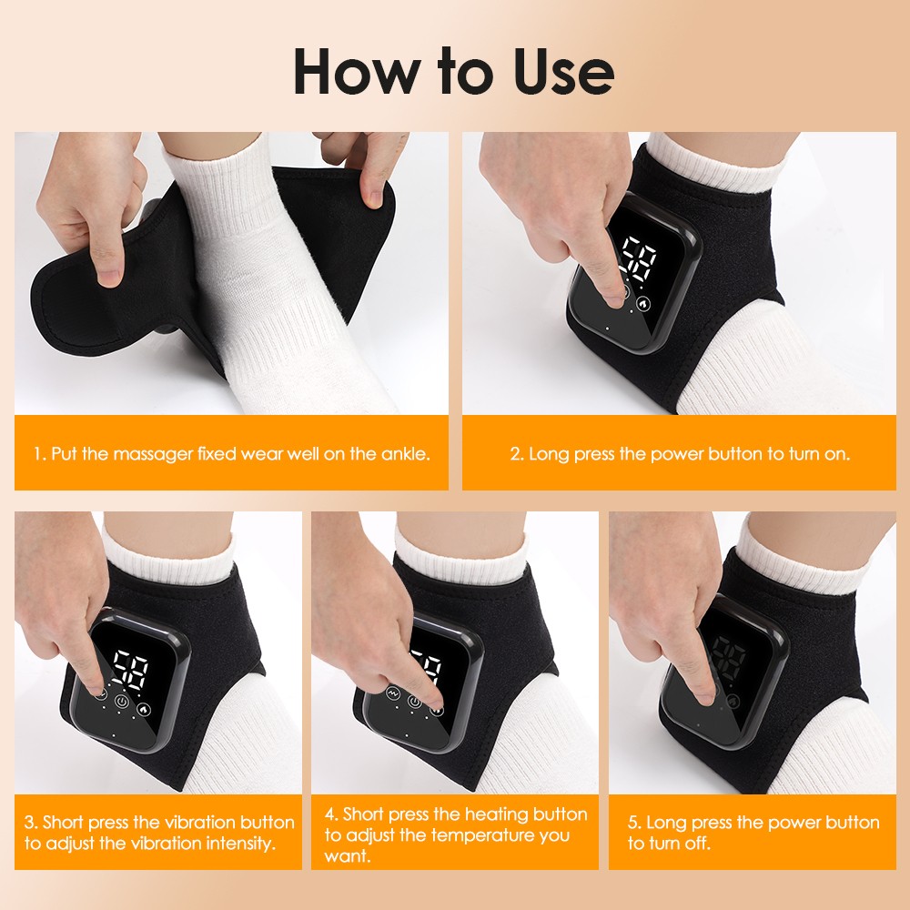 2PCS Foot Renew Massager for Neuropathy, 3-in-1 Cordless Foot and Ankle Massager