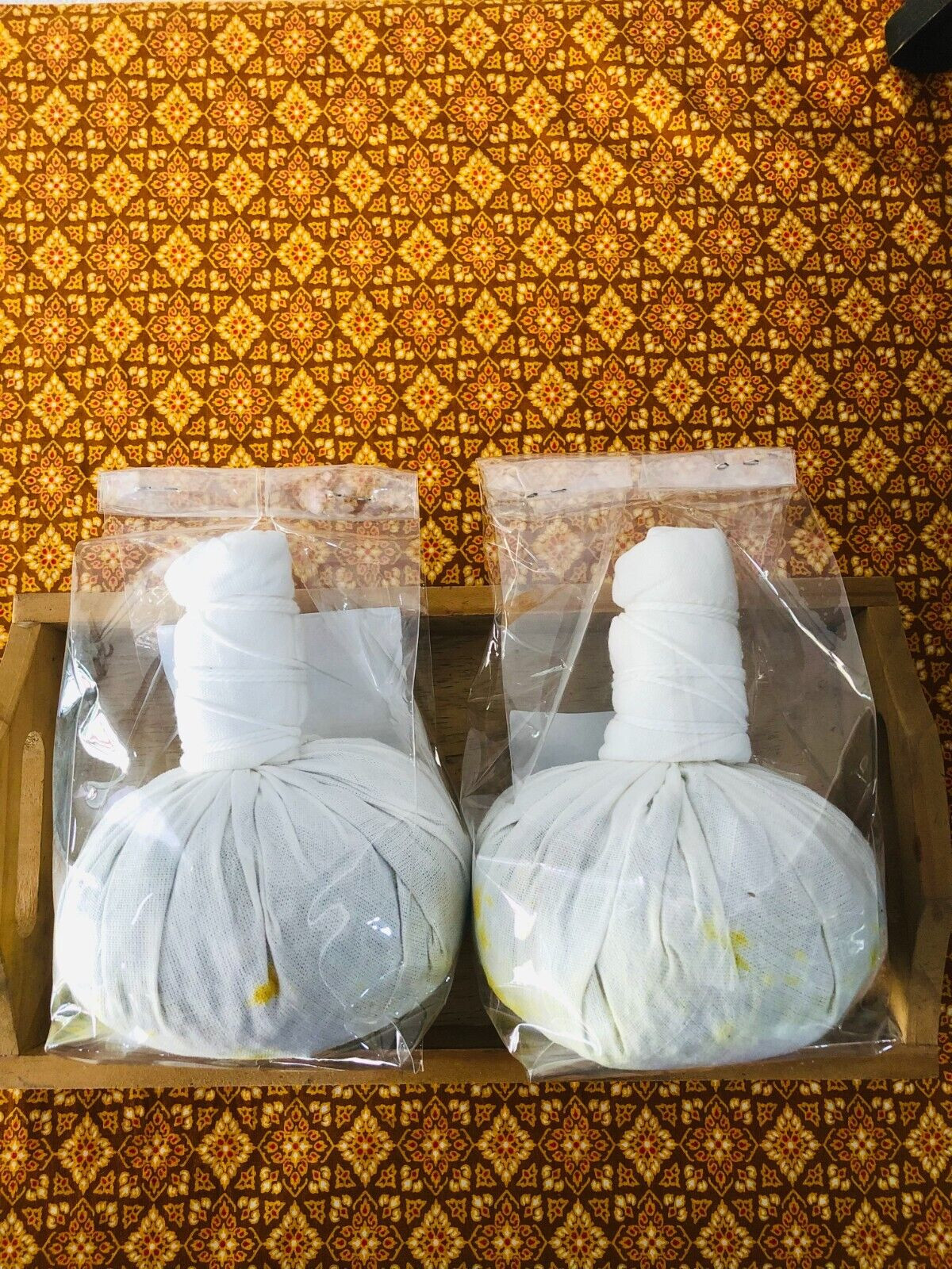 Thai Herbal Compress Ball Massage Relieves Body Pain Relaxing ,Thai wisdom2x100g
