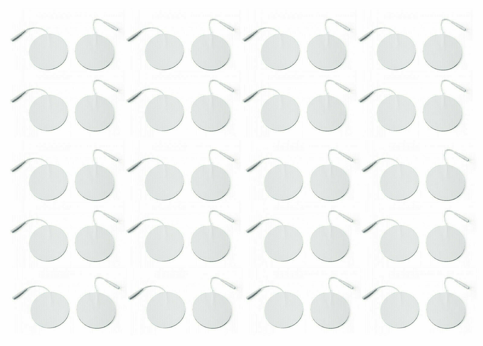 36 Round TENS Unit Electrode Pads Premium Adhesive Gel For EMS Muscle Stimulator