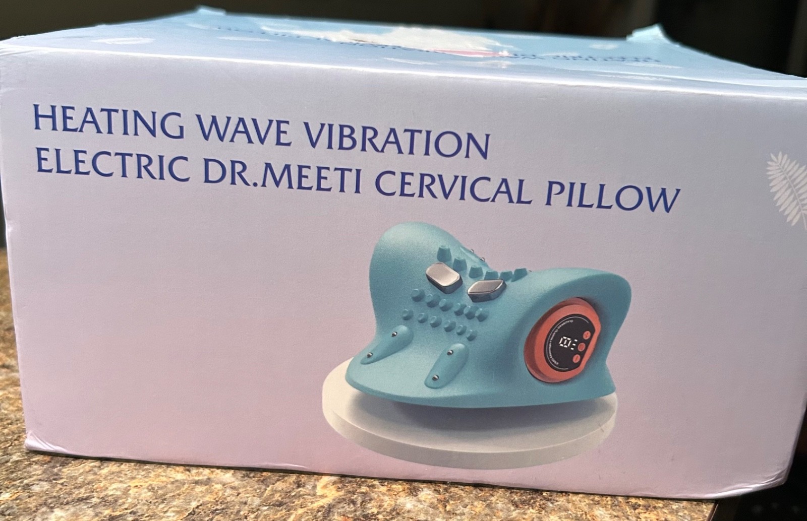 HEATING WAVE VIBRATION ELECTRIC DR.MEETI CERVICAL PILLOW Open Box Free Shipping