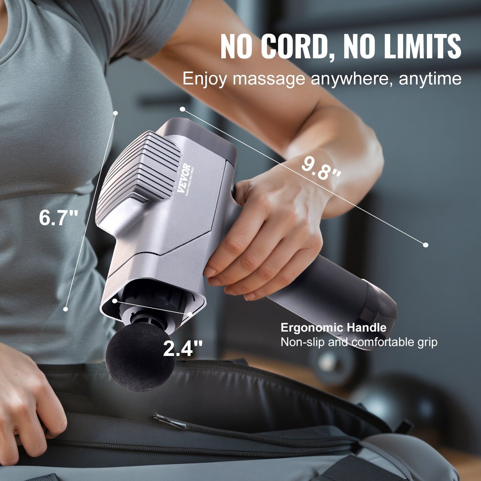 Optimized Percussion Massager 8 Speed Stages 6 Heads 16V 2500mAh