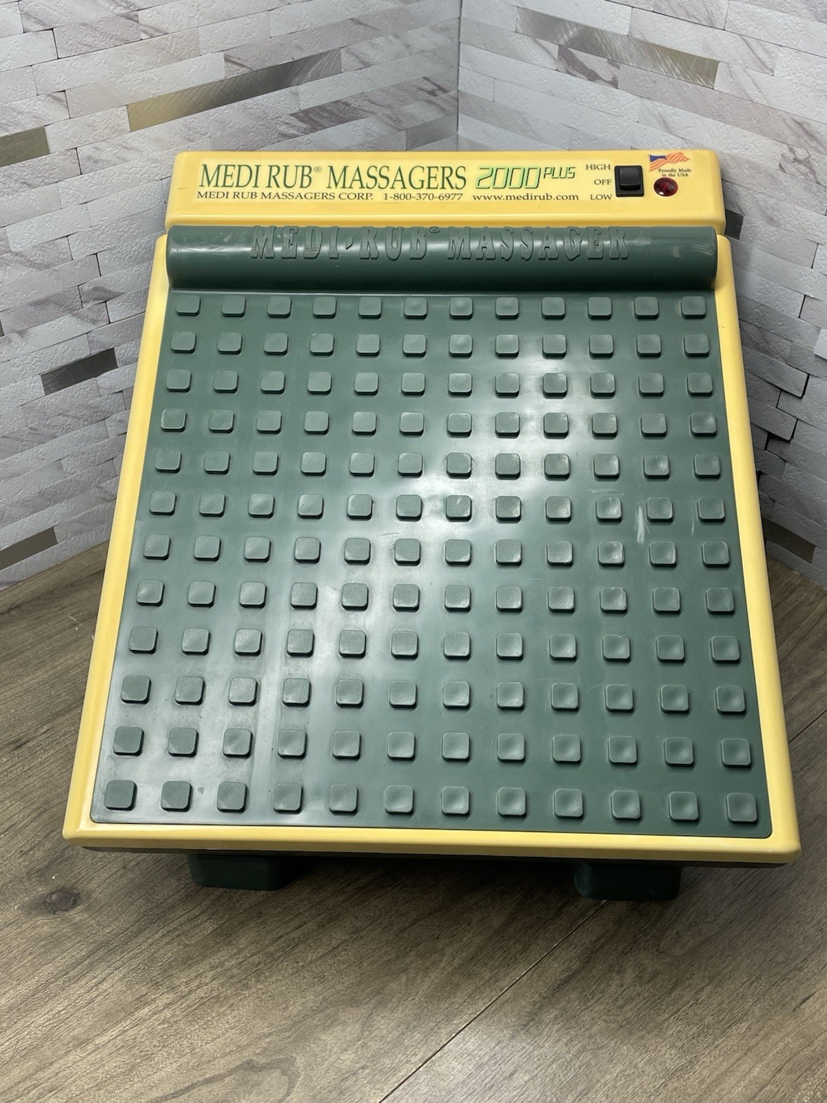 Medi-Rub Massager 2000 Plus MR-3F 2 Speed Vibrating Foot Massager Tested Works