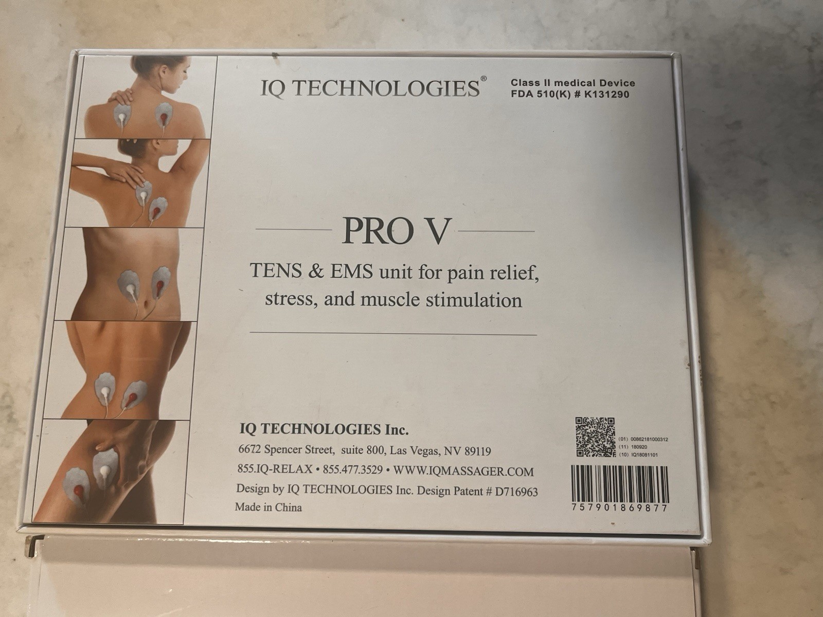 IQ Technologies Pro V Tens, IQ Massager and IQ Glove Muscle Pain Stress Relief
