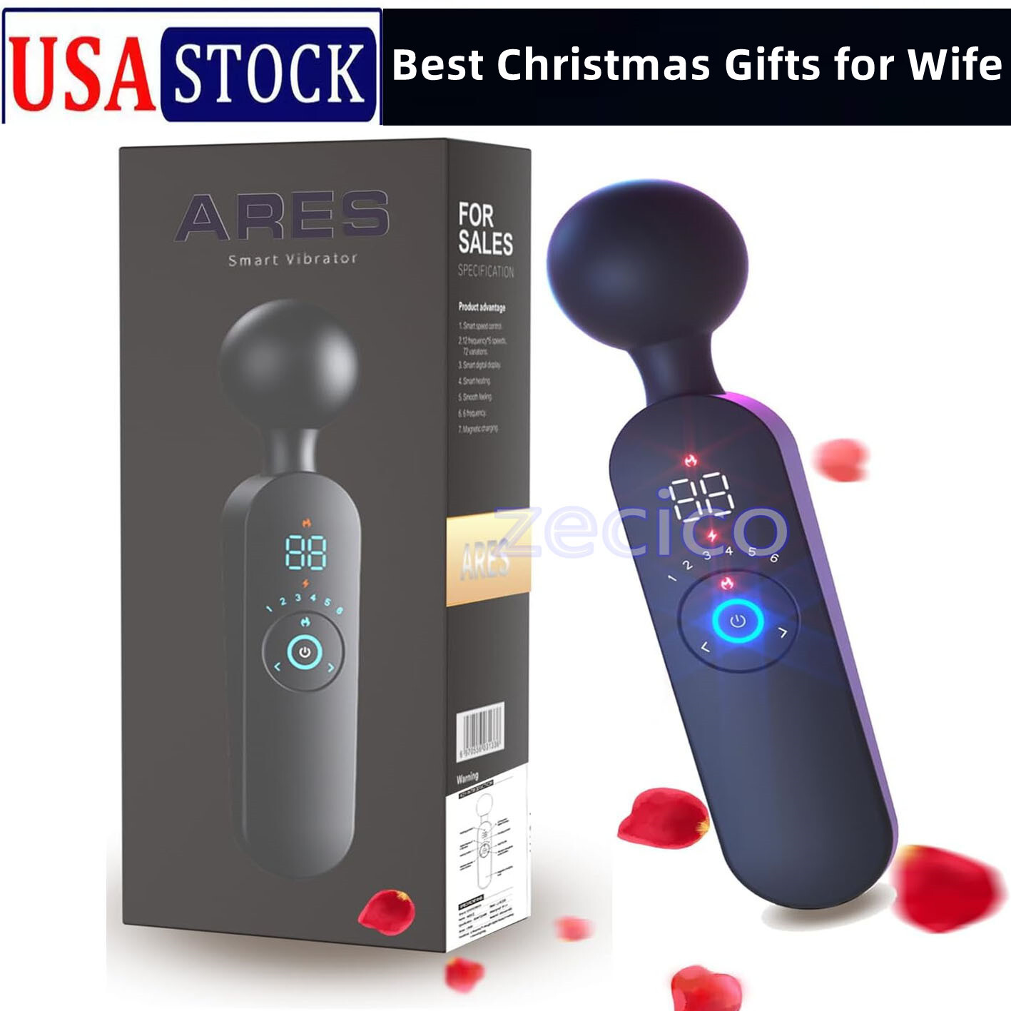 10 Modes Vibration-Silicone-Vibrator-Women-Massager-Female Mute USB Waterproof