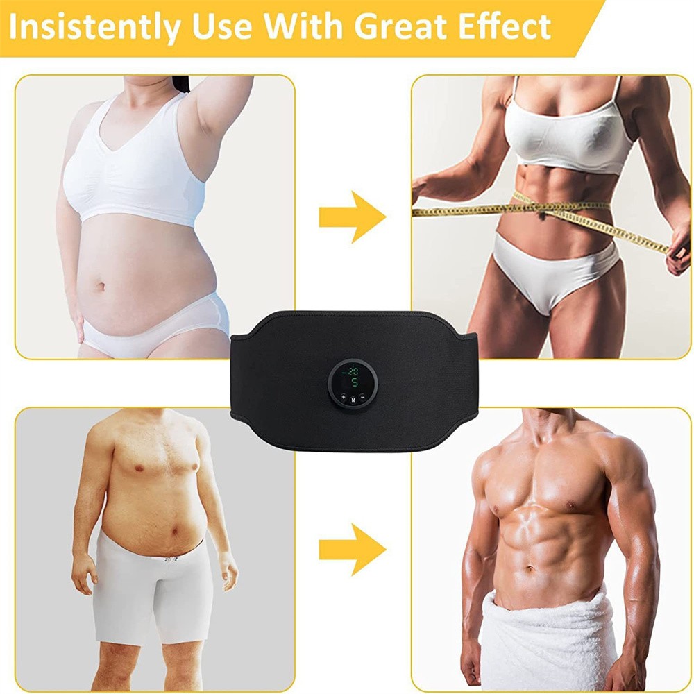 Next Gen Ultra EMS Muscle Stimulator Rechargeable Fitness AB Belt Toning Set