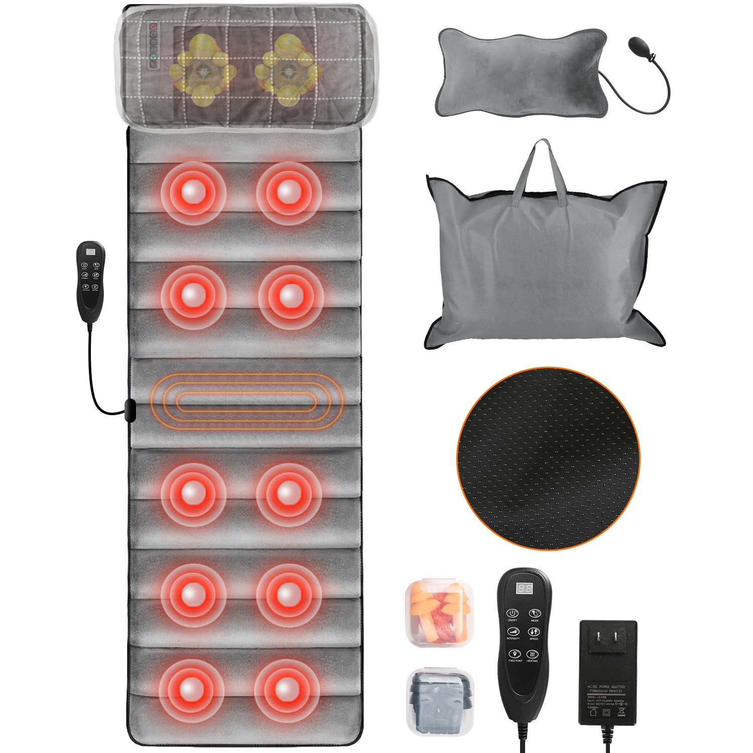 Electric Heated Massage Mat Home Heating Massage Pad Home Full Body Massage Pad