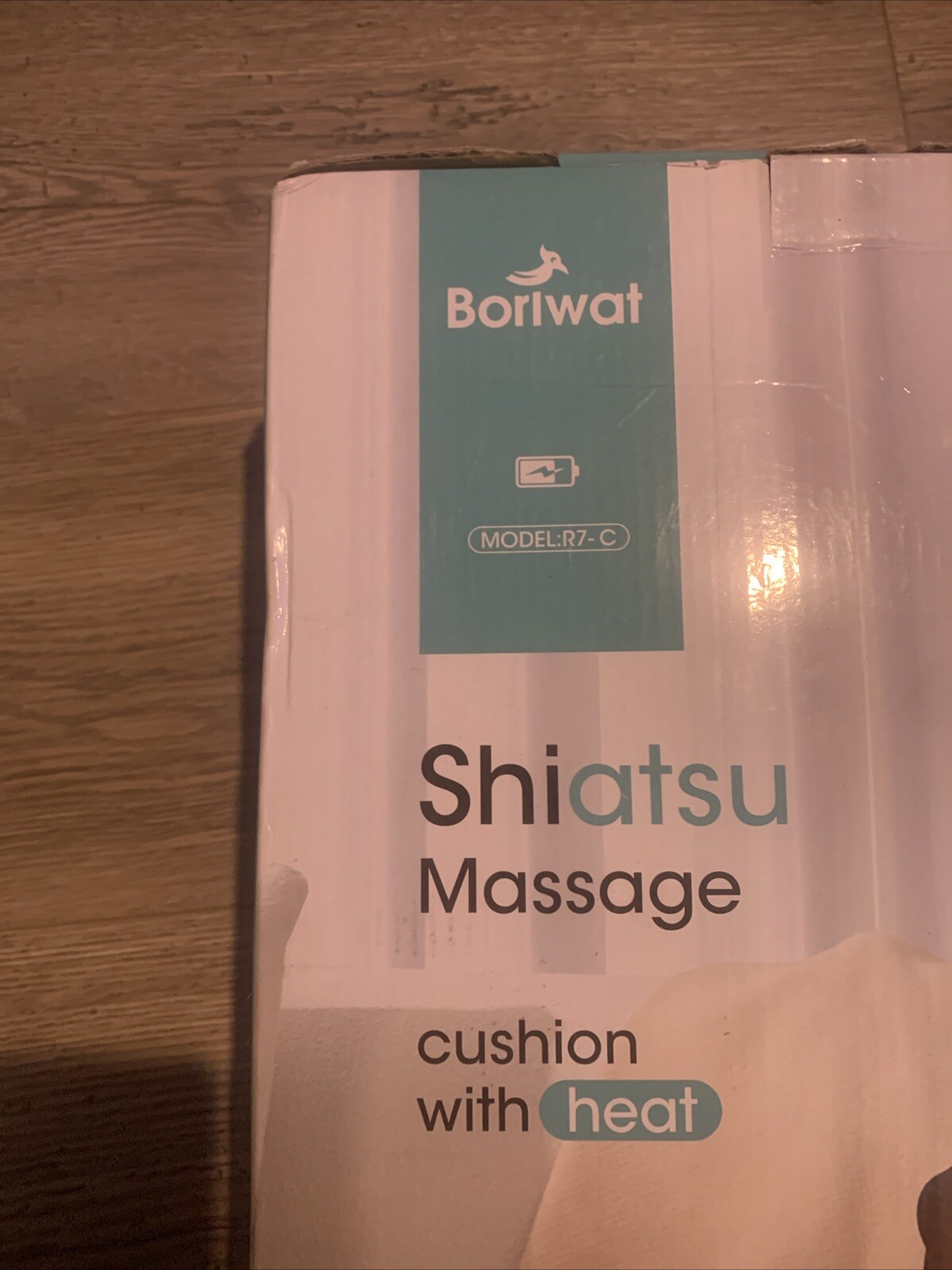 Borlwat Shiatsu Massage Cushion With Heat New In Box Sealed Model R7-C