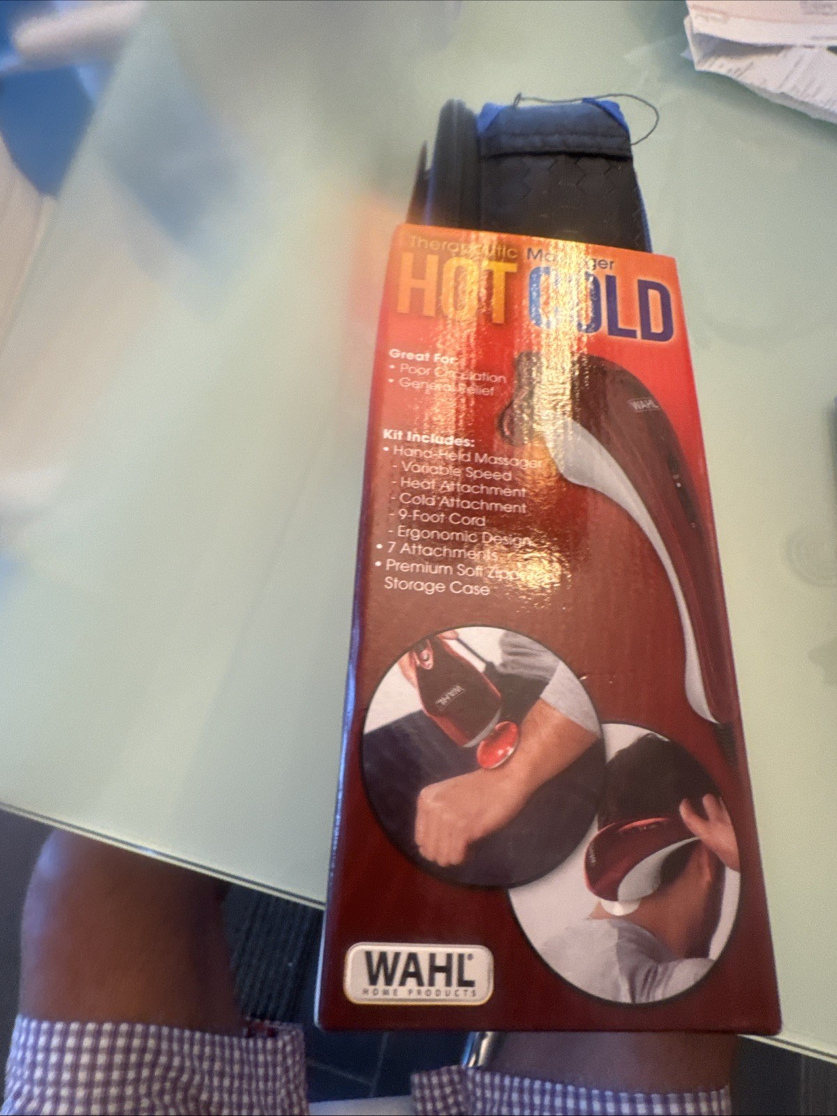 Wahl Hot Cold Therapeutic Massager with 7 Attachments With Case NEW IN BOX