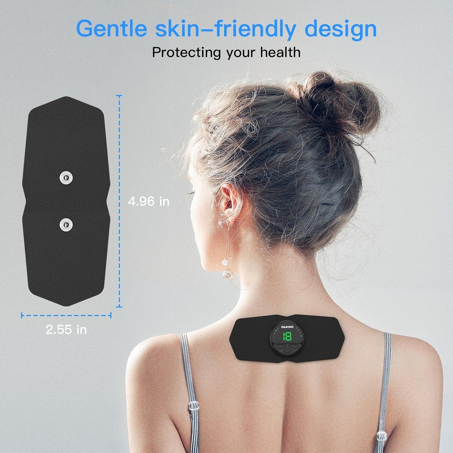 Soft Butterfly-Shaped TENS Unit Replacement Pads – 4-Pack, 3.5mm Connection