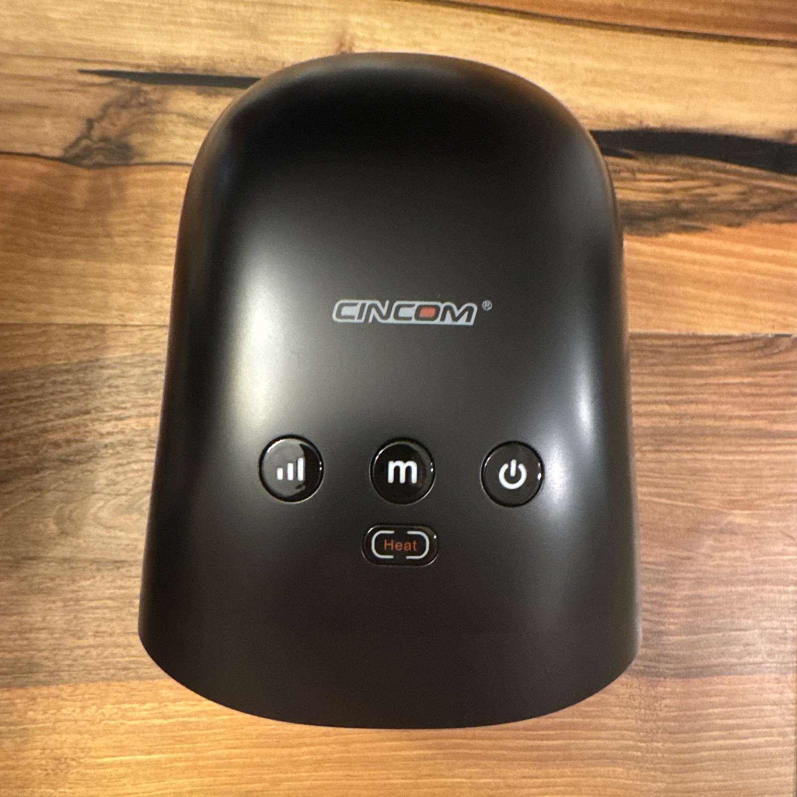 CINCOM Hand Massager w/ Heat, Rechargeable Air Compression, 3 Intensity Black
