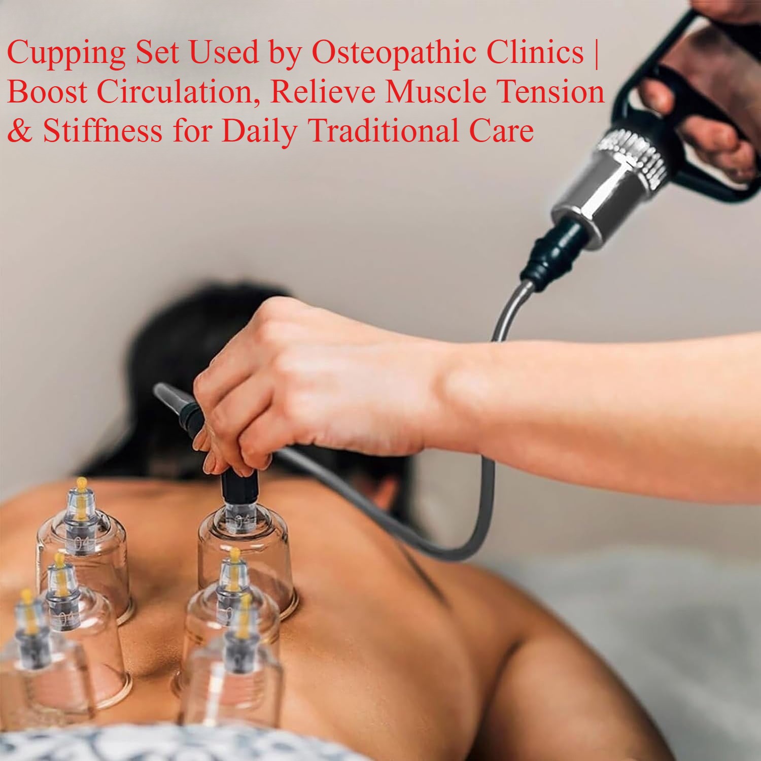 Professional Massage Cupping Kit, 12/24 Cups Electric & Manual Vacuum Cups