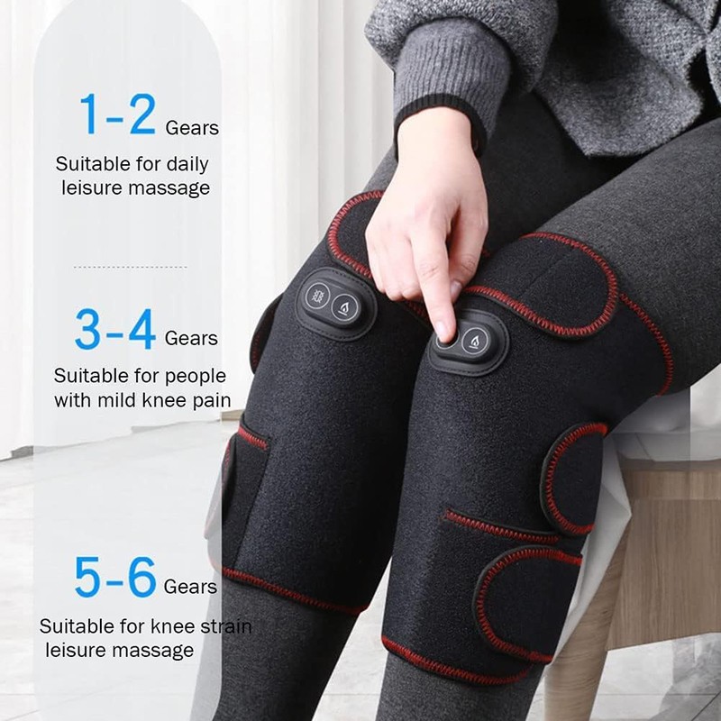 Heated Knee Massager Rechargeable Electric Massager for Knee Joint Pain Relief