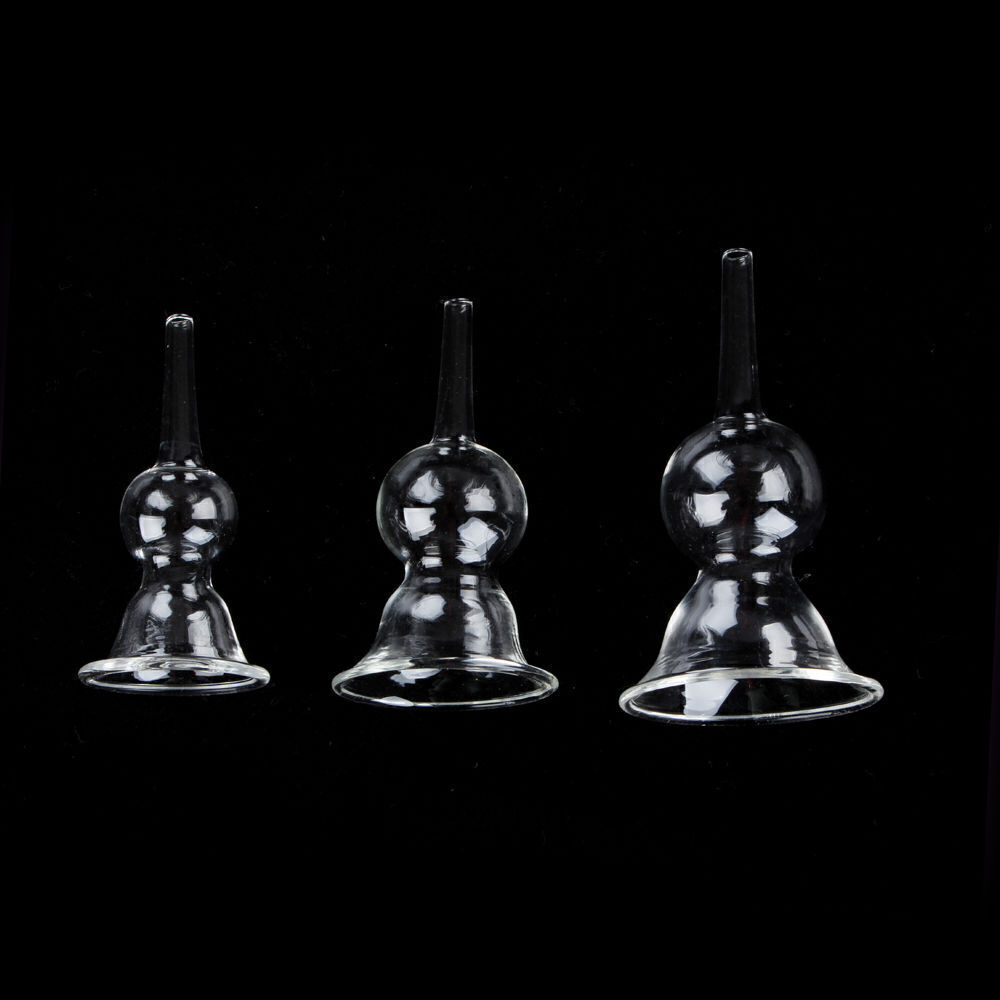 3 Sizes Glass Breast Cupping Cups Replacement For Vacuum Breast Beauty Machine