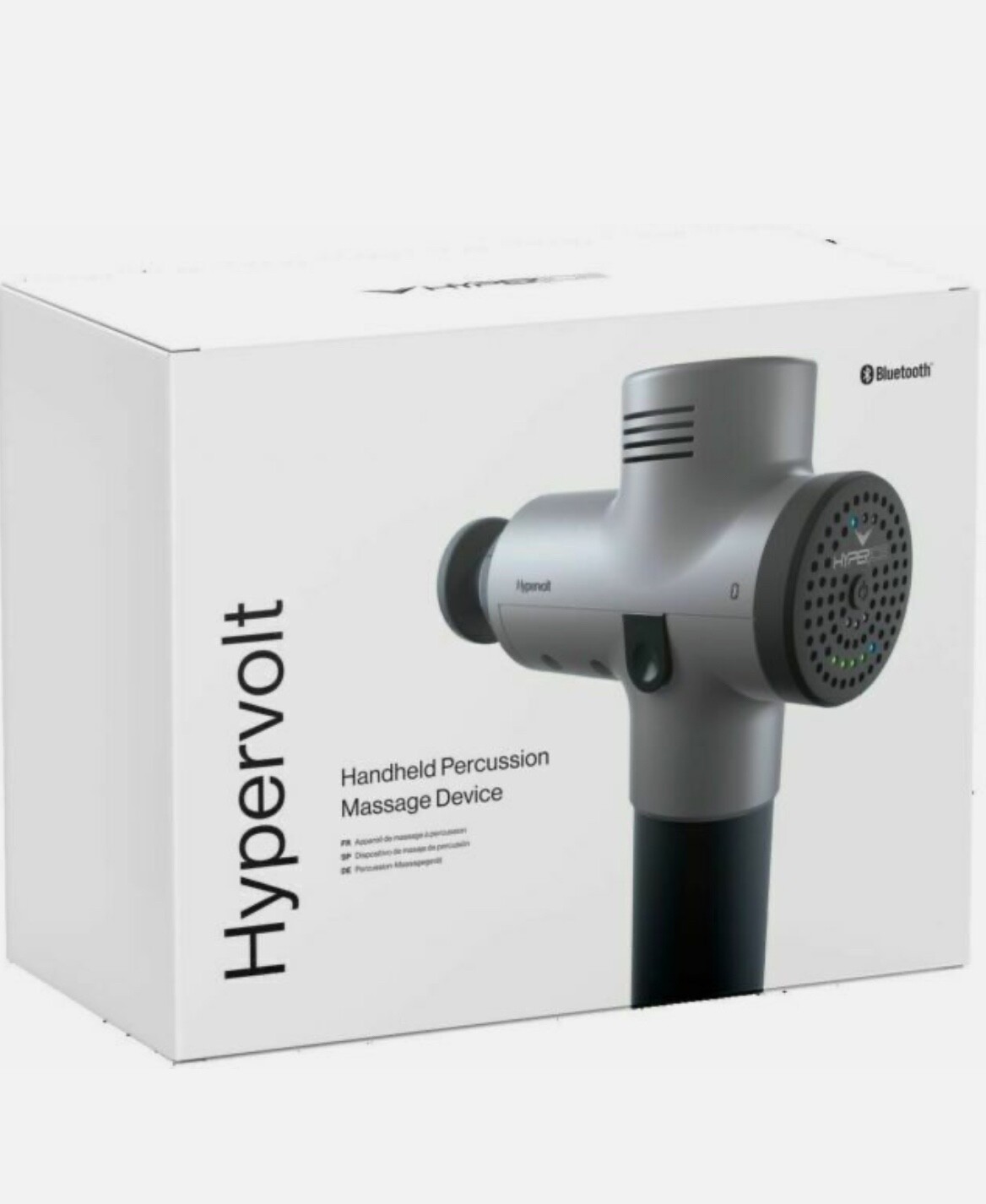 Hyperice Hypervolt Bluetooth Percussion Massage Device With Accessories – Silver