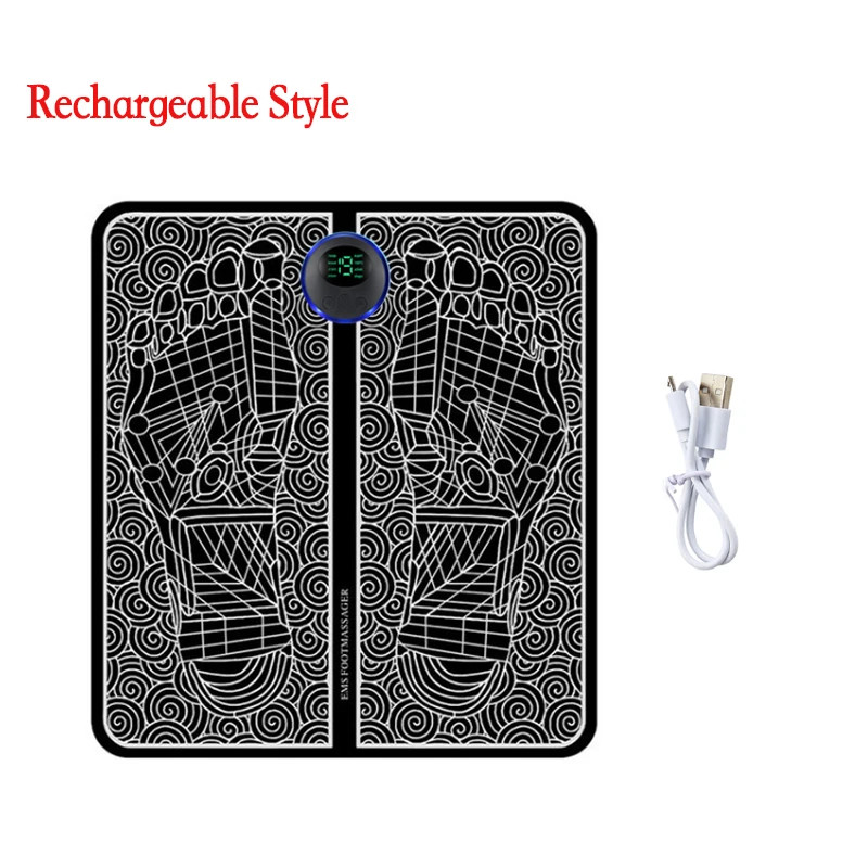 EMS Electric Foot Massager Mat Circulation Muscle Stimulator Refresher Pad
