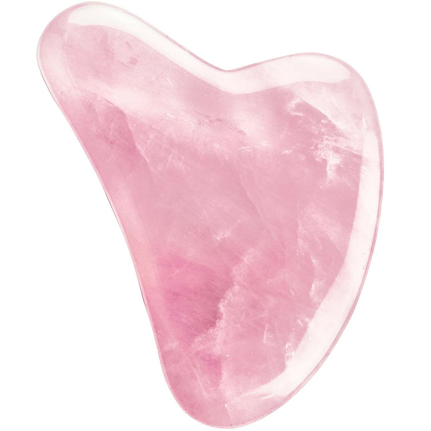 Rose Quartz Gua Sha Massage Crystal Stone Tool Approx 60x80mm USA