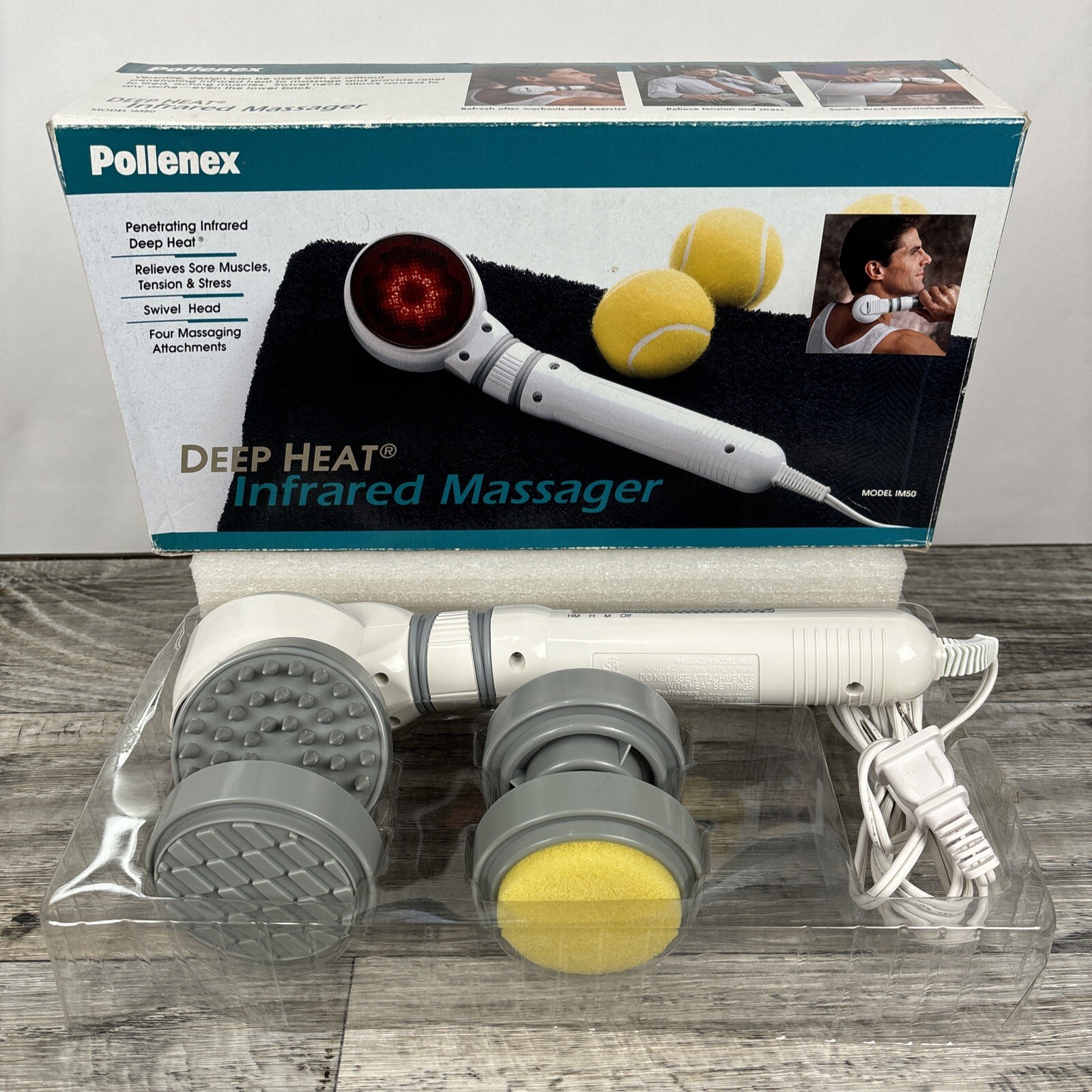 Pollenex IM50 Massager | Deep Heat Infrared | Triple Therapy Complete | Free Shi