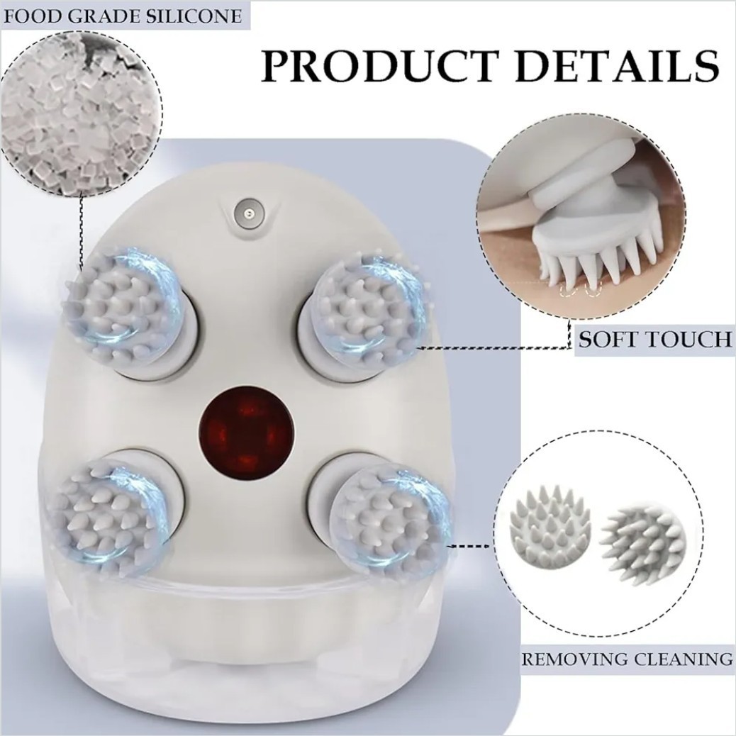 Scalp Massager For Hair Growth Waterproof Rechargeable Massager For Deep Clean