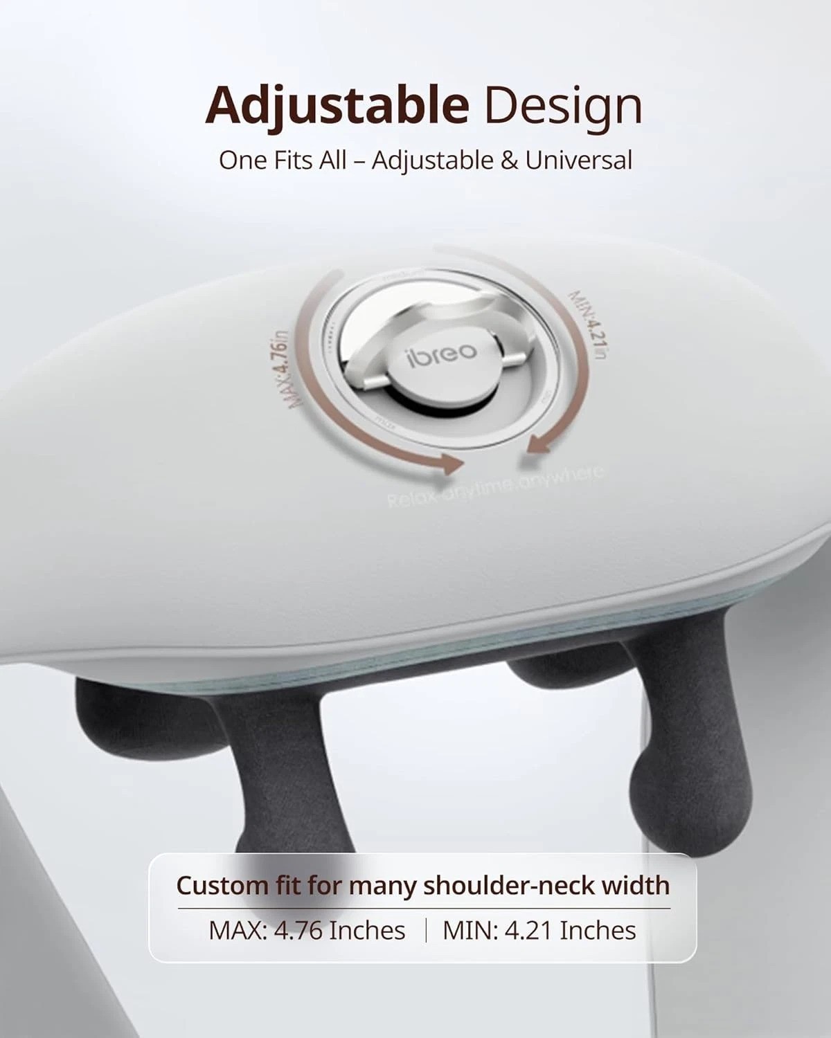 Shiatsu Neck Massager w/ Heat, Cordless Deep Tissue Kneading, 4 Modes, 150 Mi…