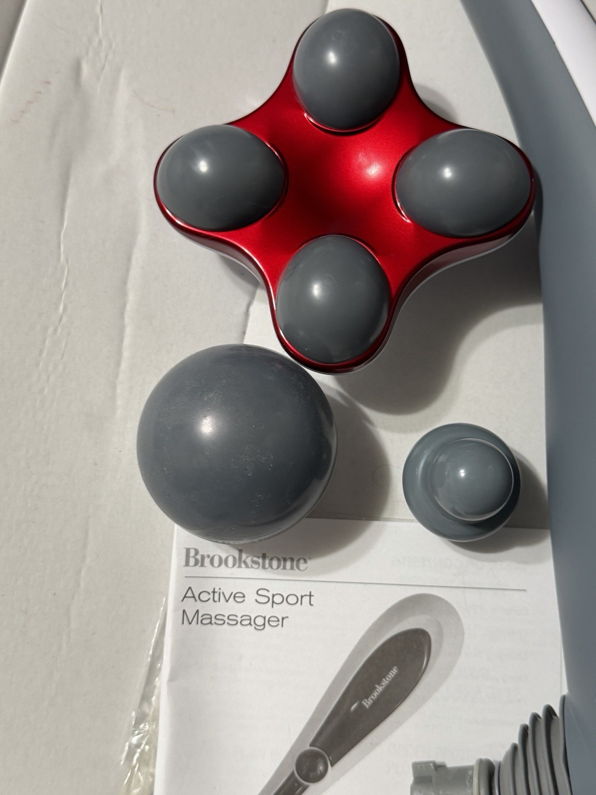 Brookstone F-271 Active Sport 3 Head Handheld Massager