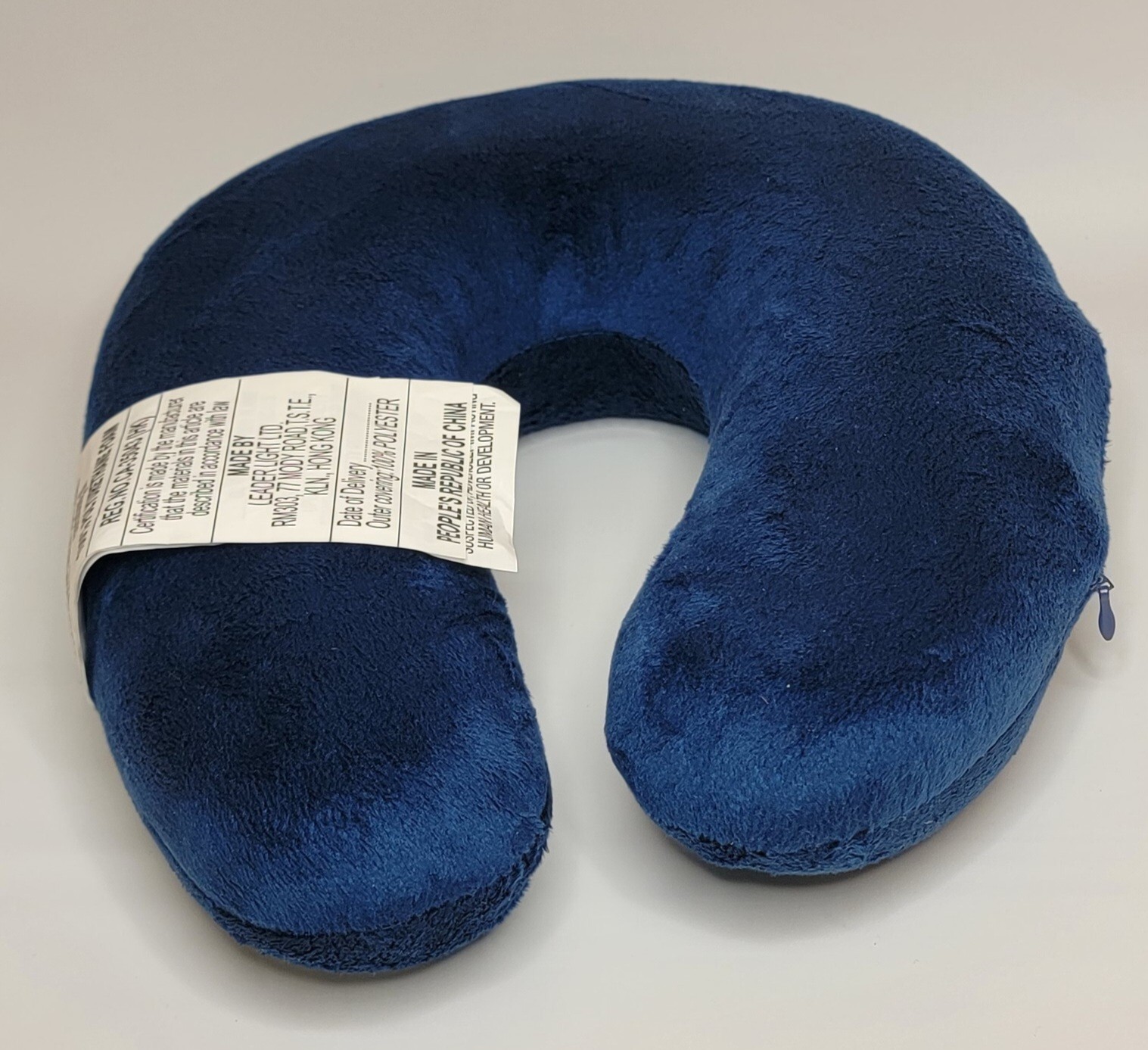 Health Touch Memory Foam Neck Massager Vibrating Blue Pillow