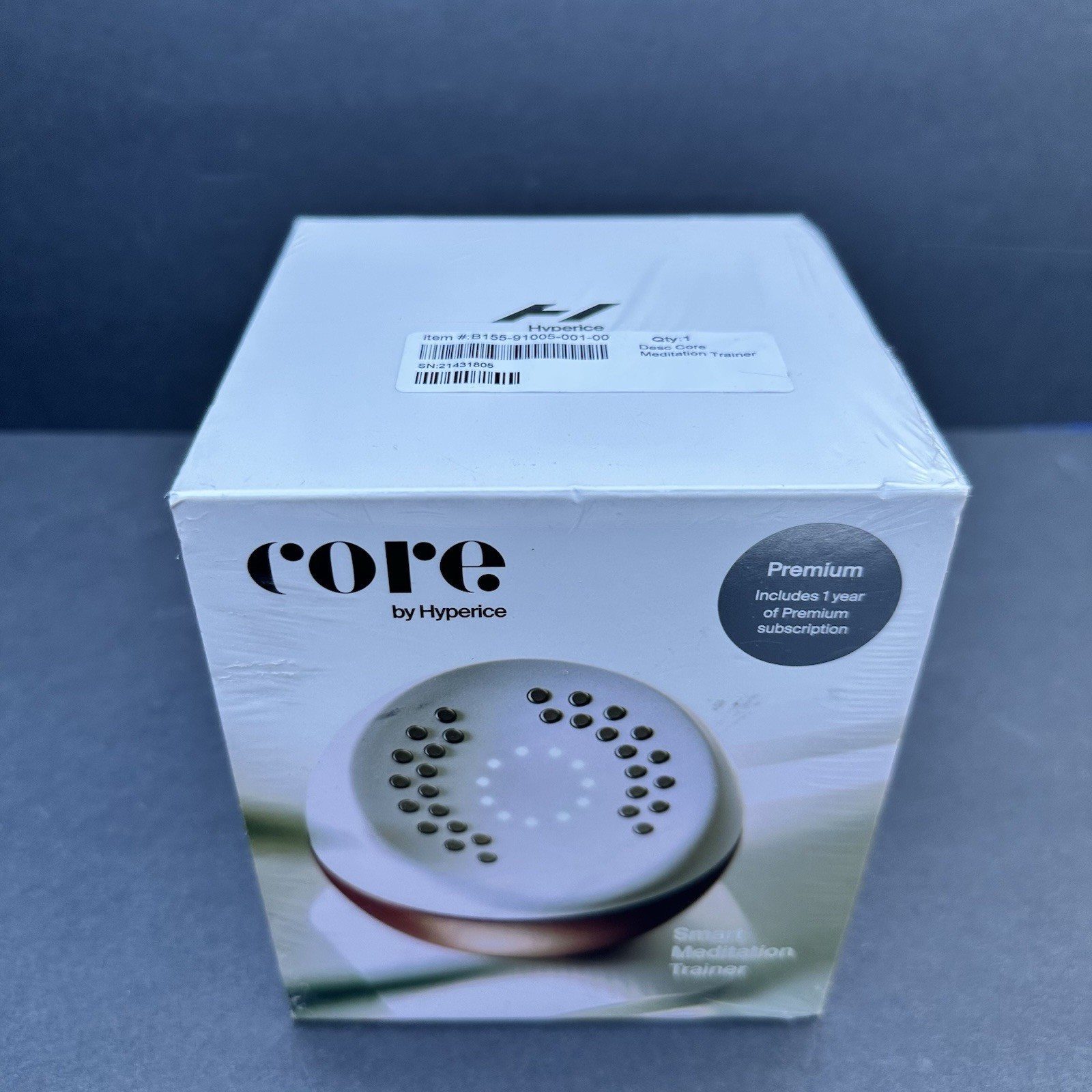 Hyperice Core Premium Smart Meditation Trainer Stress Relief Anxiety Sealed NEW