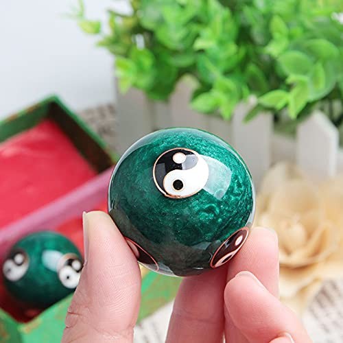 Acxico 2Pcs Chinese Health Exercise Stress Baoding Balls Relaxation Therapy Y…