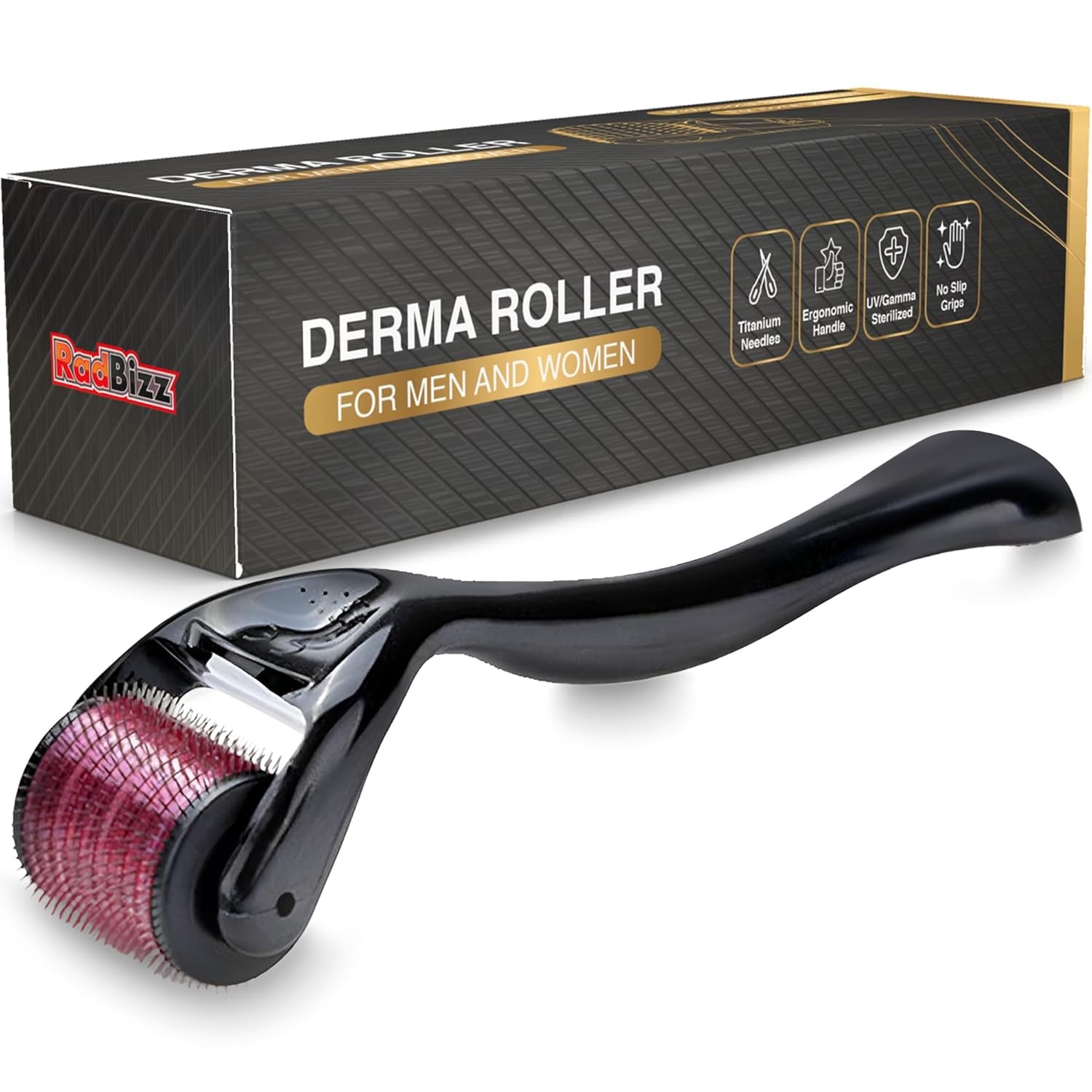 RadBizz Derma Roller and Storage Case – 0.25mm 1 Count (Pack of 1)